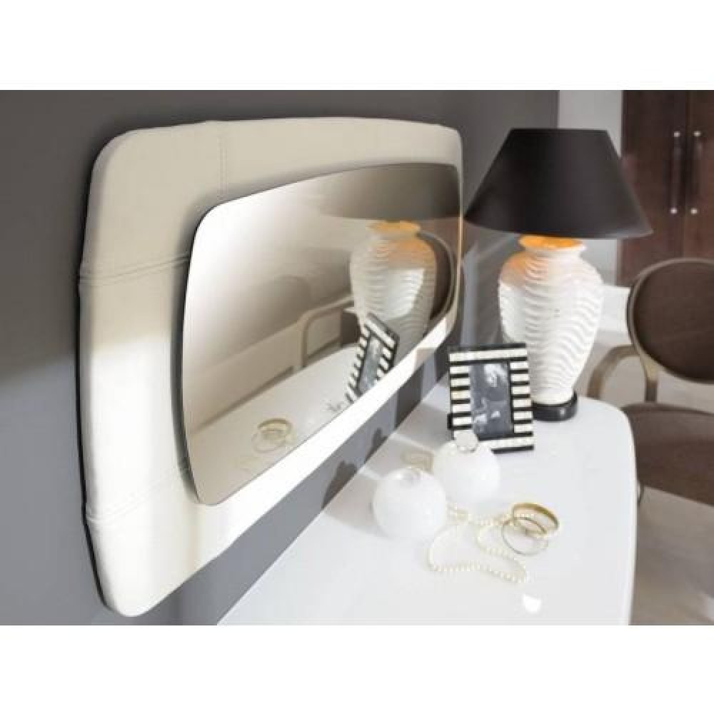 Зеркало Woodways Bossa Nova Bianco 1010 навесное (кожа)