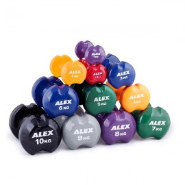 Гантели для аэробики в виниле 0,5 кг Alex DB-VD-0.5K
