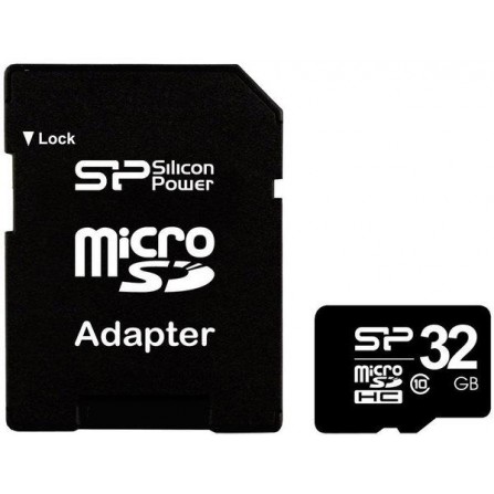 Карта памяти Silicon Power microSDHC 32 GB card Class 10 (+ adapter)