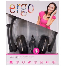 Мультимедийная гарнитура Ergo VM-280 Black