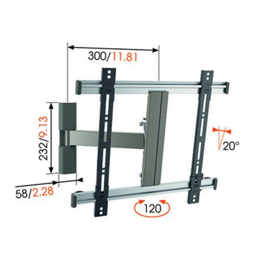 Кронштейн настенный Vogels Thin 225
