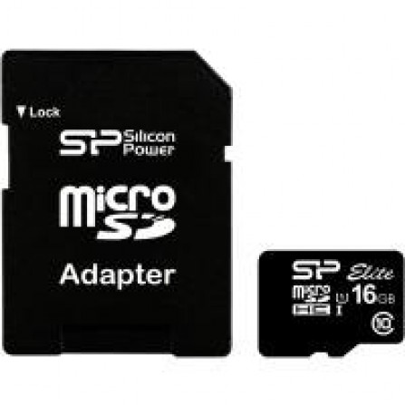 Карта памяти Silicon Power microSDHC 16 GB Class 10 UHS-I Elite (+ адаптер)