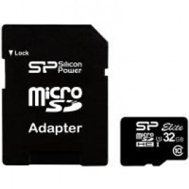 Карта памяти Silicon Power microSDHC 32 GB Class 10 UHS-I Elite (+ адаптер)