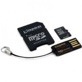 Карта памяти Kingston microSDHC 32 GB (+ SD адаптер, USB миникардридер)