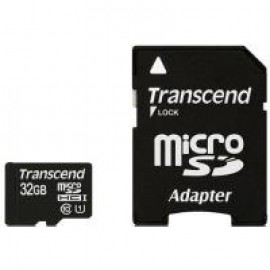 Карта памяти Transcend microSDHC 32 GB Class 10 UHS-I Premium (+ адаптер)