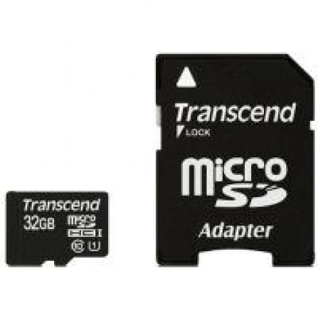 Карта памяти Transcend microSDHC 32 GB Class 10 UHS-I Premium (+ адаптер)