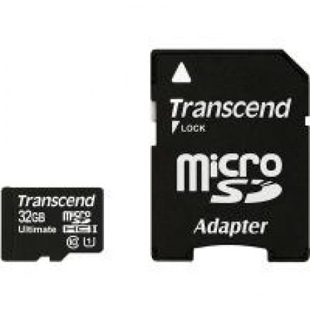 Карта памяти Transcend microSDHC 32 GB Class 10 UHS-I Ultimate (X600) (+ адаптер)