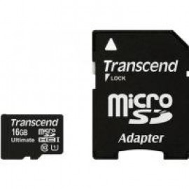 Карта памяти Transcend microSDHC 16 GB Class 10 UHS-I Ultimate (X600) (+ адаптер)