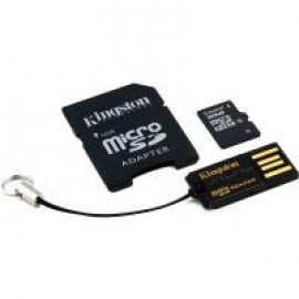 Карта памяти Kingston microSDHC 32 GB Class 10 (+ SD adapter + USB reader)