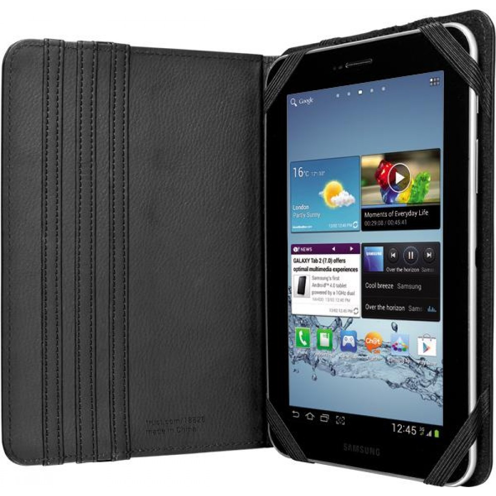 Чехол с подставкой Trust Universal 7-8" Folio Stand for tablets Black