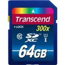 Карта памяти Transcend SDXC 64 GB Class 10 UHS-I Premium (300x)