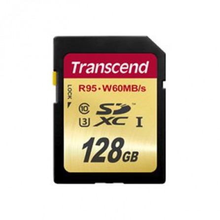 Карта памяти Transcend SDXC 128 GB Class 10 UHS-I U3 (TS128GSDU3)