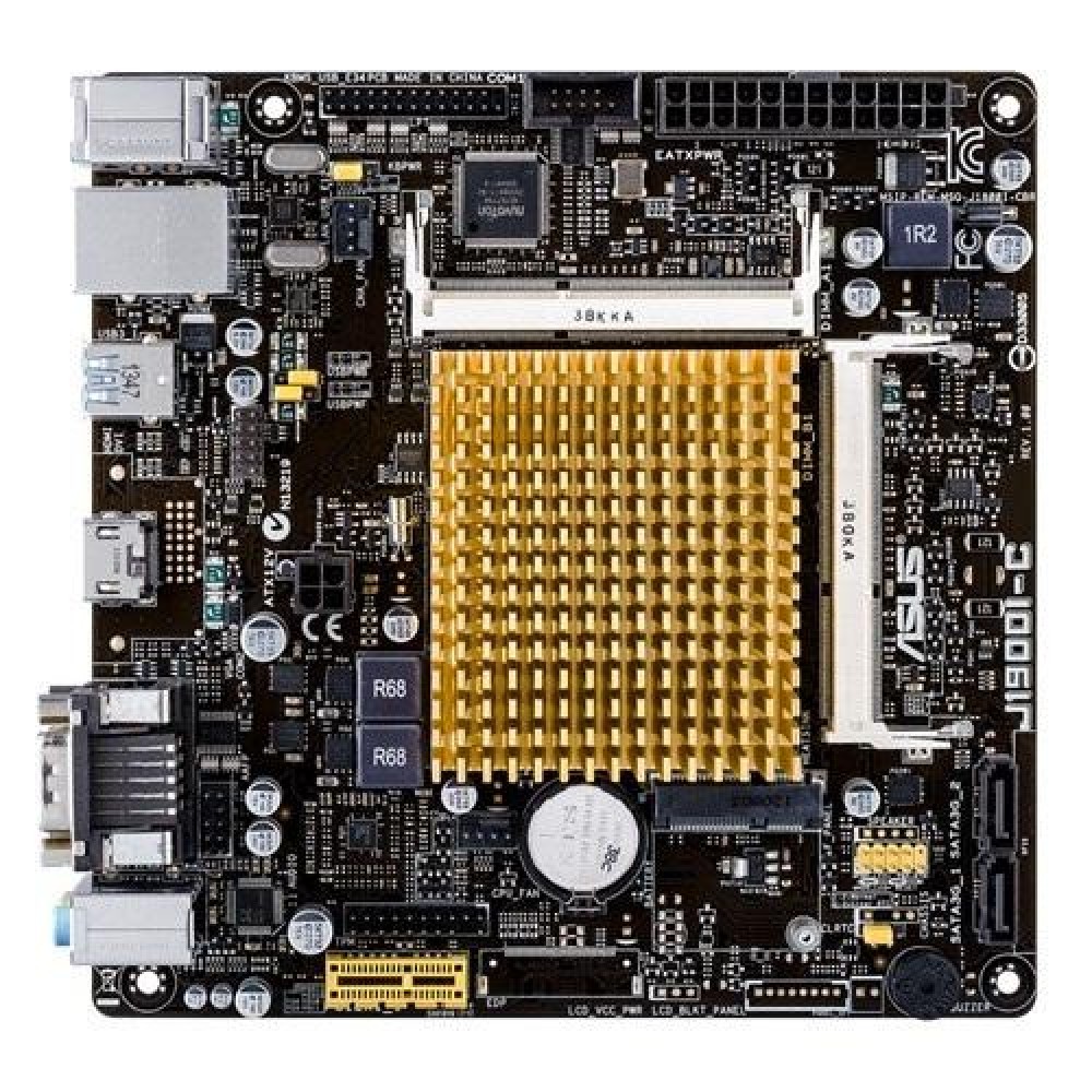 Материнская плата Asus MiniITX Celeron J1900 (quad-core) J1900I-C