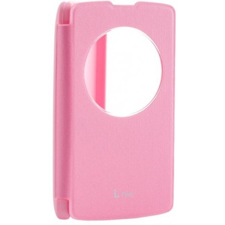 Чехол VOIA LG Optimus L70+ Dual (D295/Fino) - Flip Case Pink