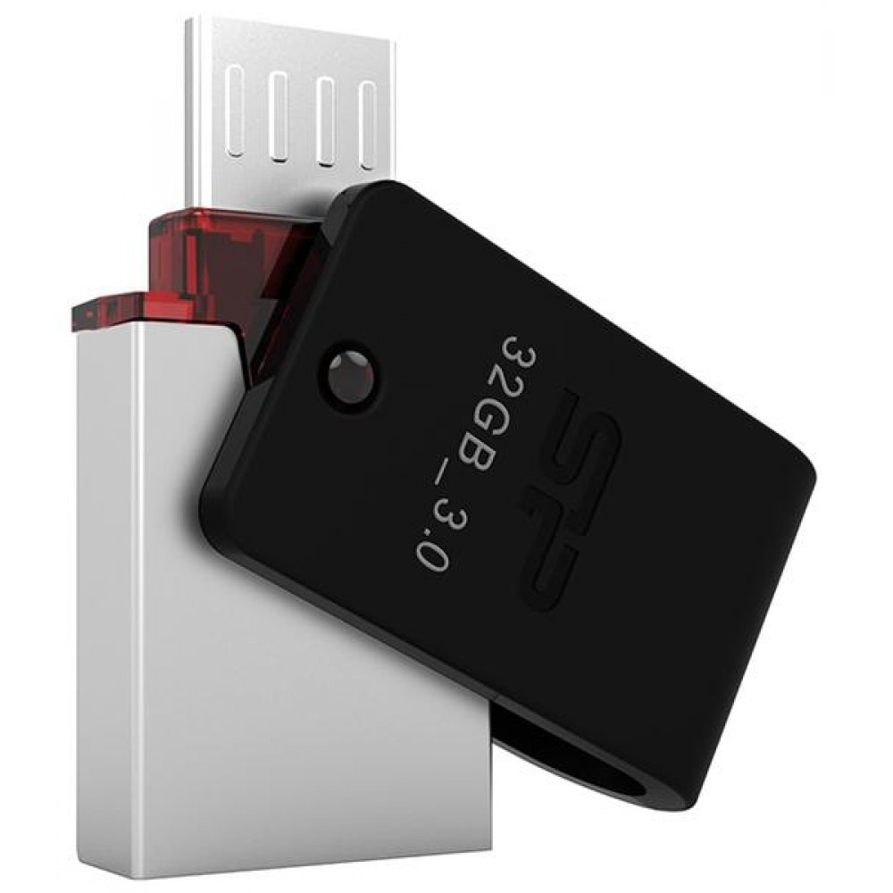 Flash Drive Silicon Power Mobile X31 32 GB USB 3.0, OTG, Black