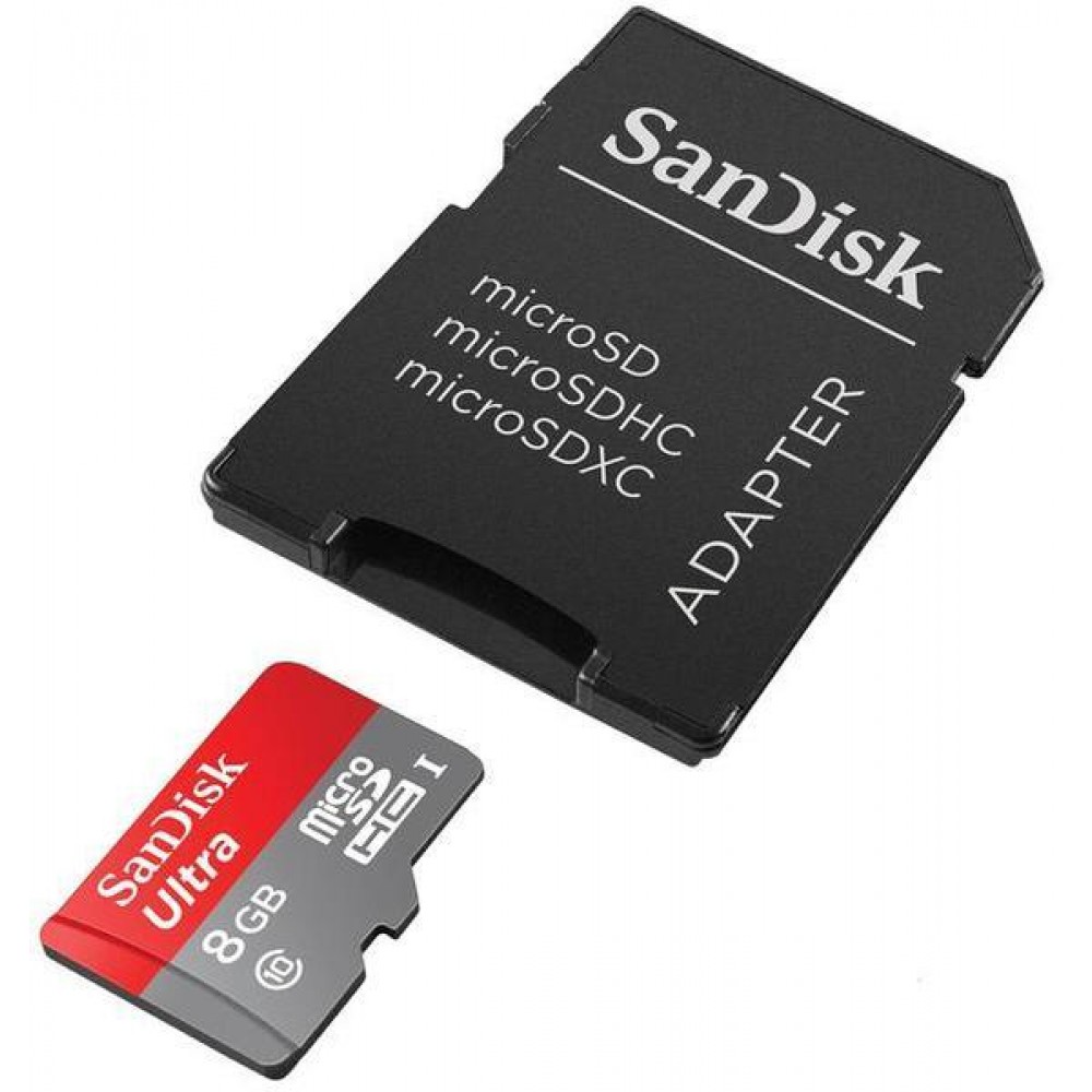 Карта памяти Sandisk microSDHC 8GB Mobile Ultra Class 10 UHS 48MB/s