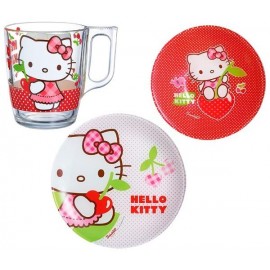 Набор детский Luminarc HELLO KITTY CHERRIES X3 предмета