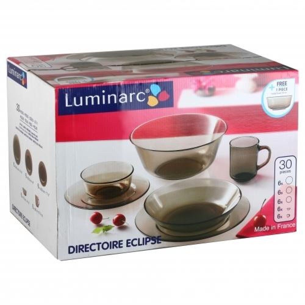 Сервиз столовый LUMINARC DIRECTOIRE ECLIPSE, 30+1 предмет
