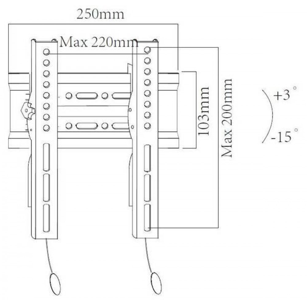 Кронштейн настенный X-Digital STEEL ST215 Black