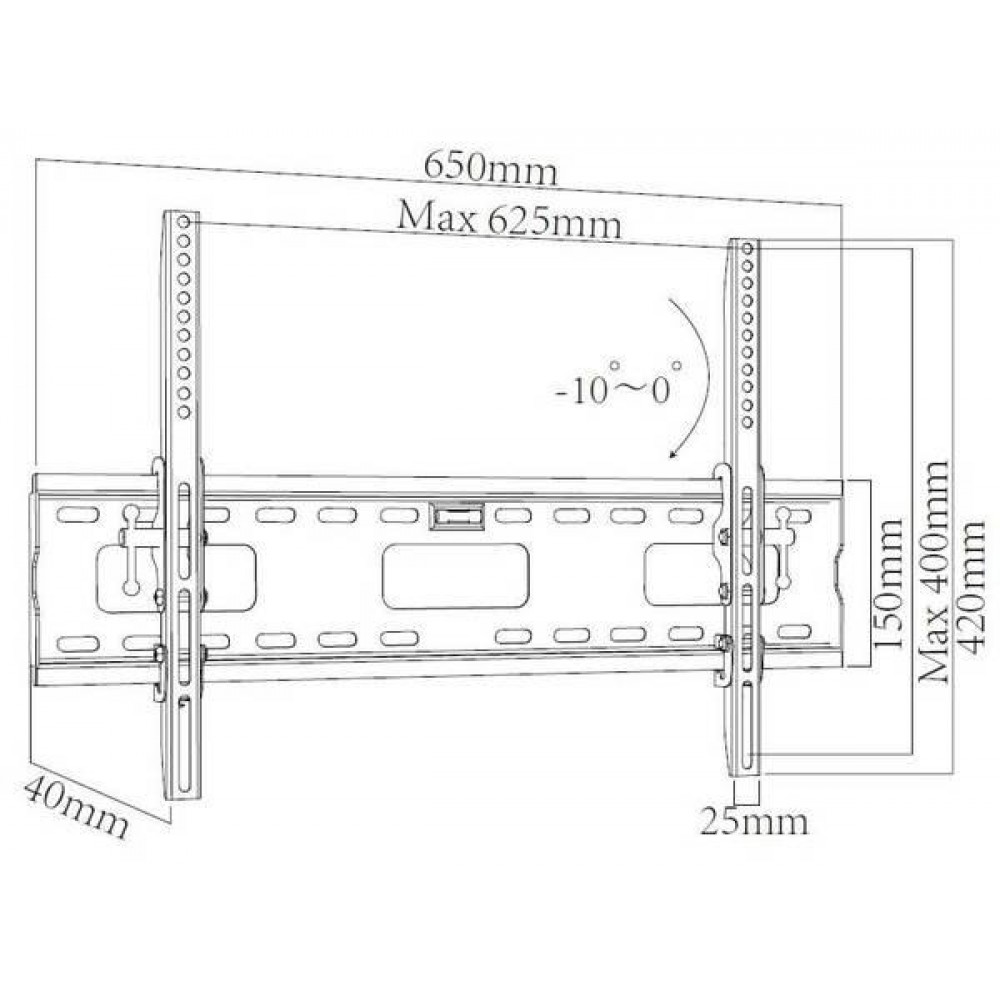 Кронштейн настенный X-Digital STEEL ST415 Black