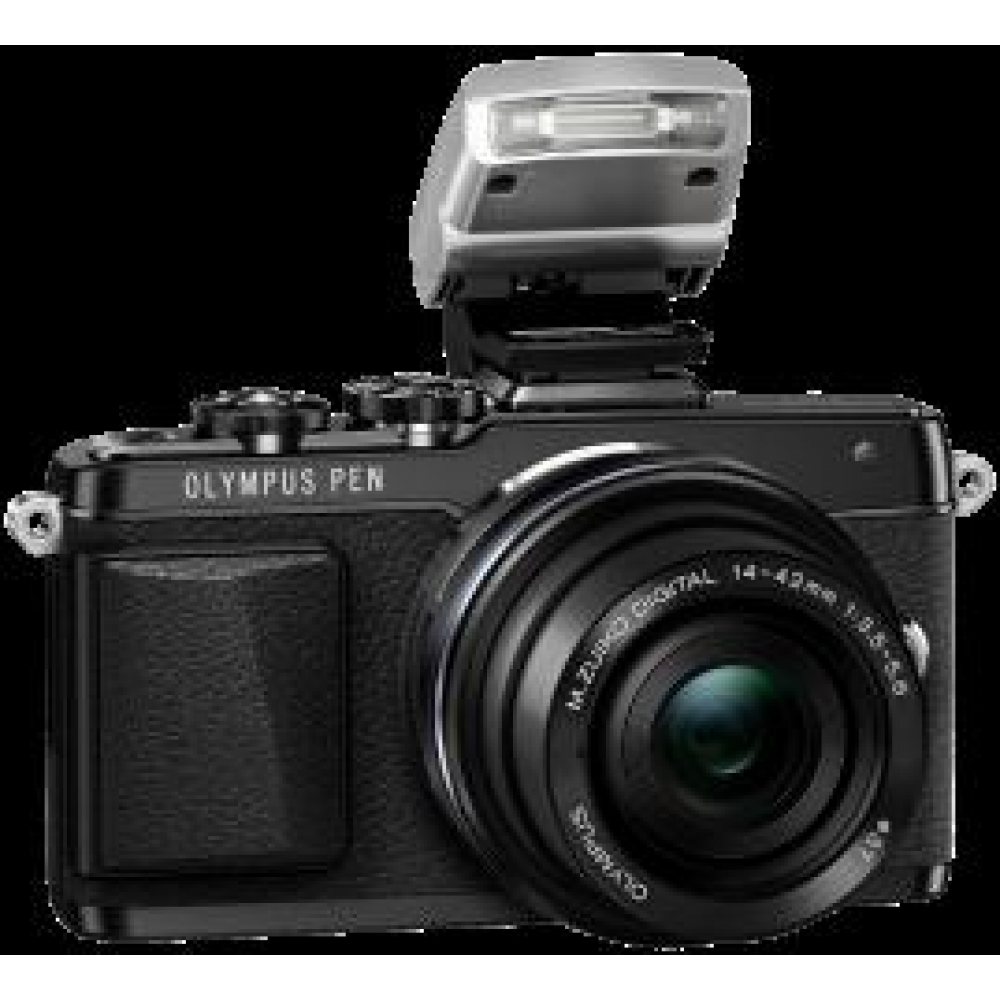 Цифровая системная фотокамера Olympus E-PL7 14-42 mm Pancake Zoom Kit black/black