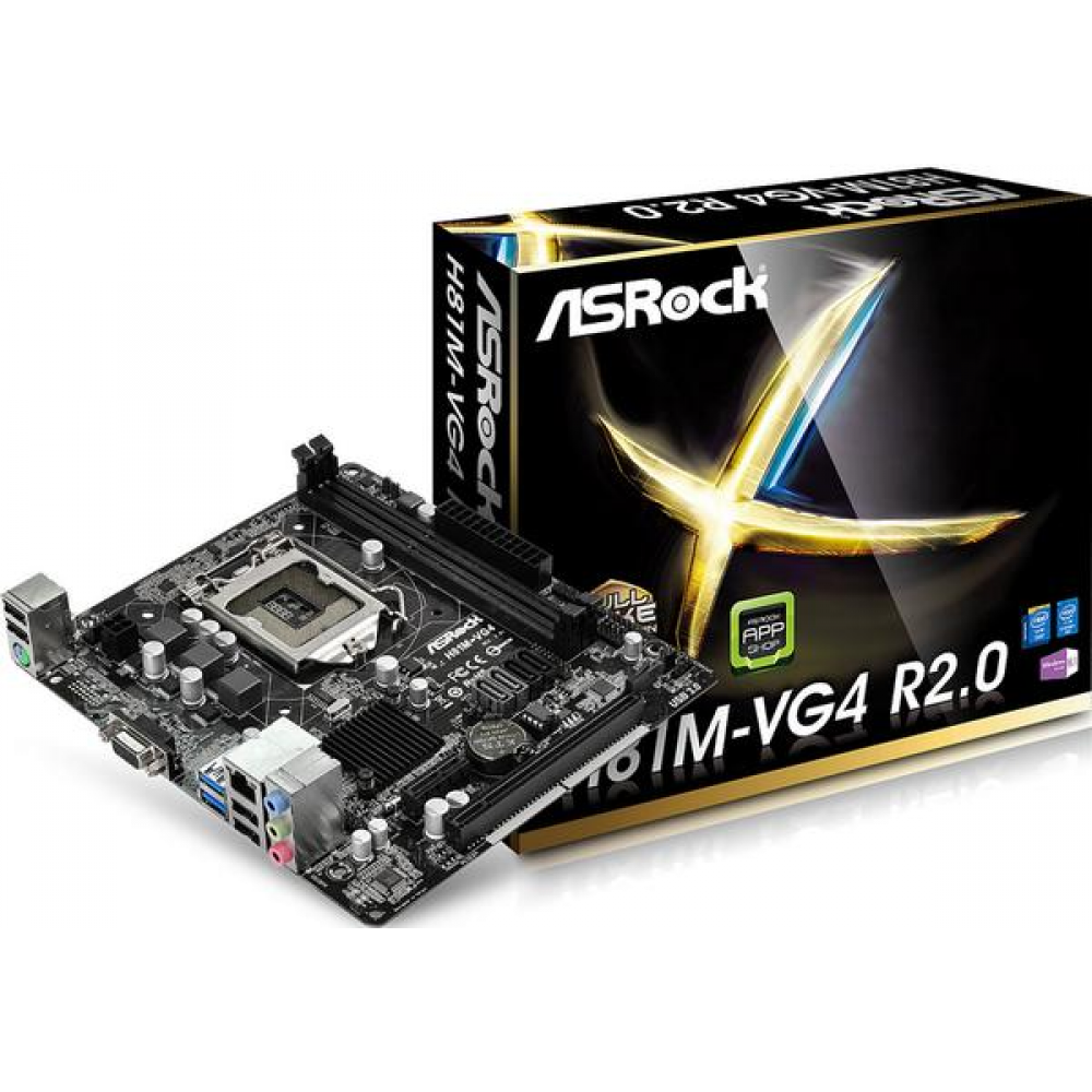 Материнская плата ASRock s1150 H81 H81M-VG4 R2.0