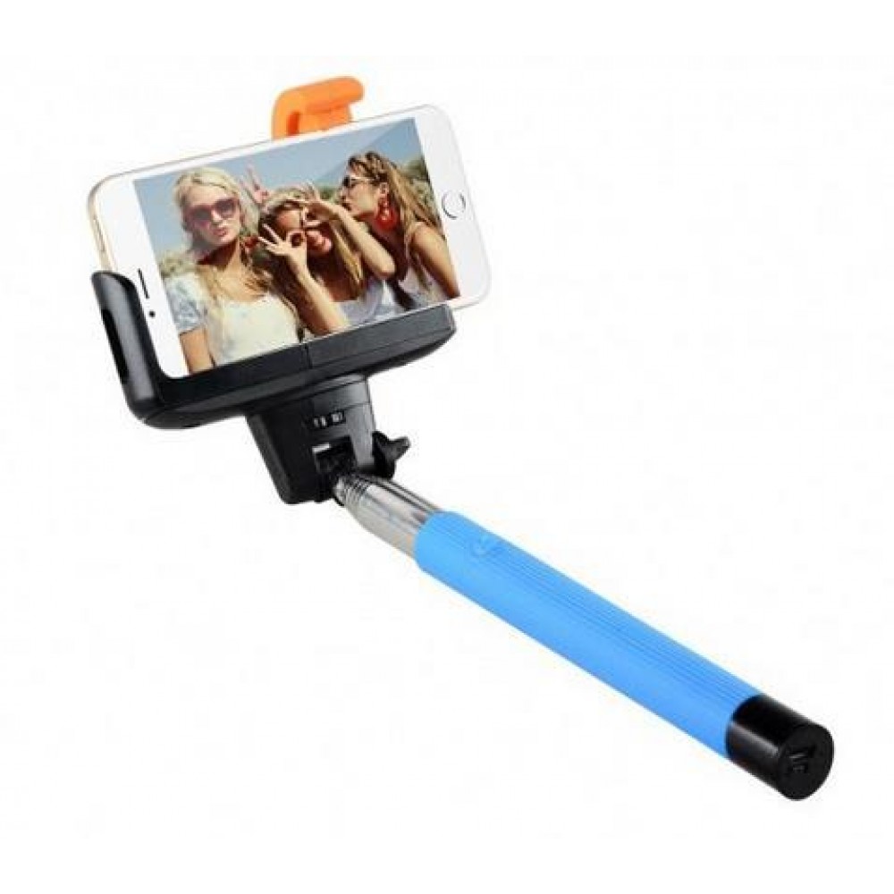 Универсальный беспроводной селфи стик I-MEE Rolipod Selfie Wireless Ctrl Shutter Blue