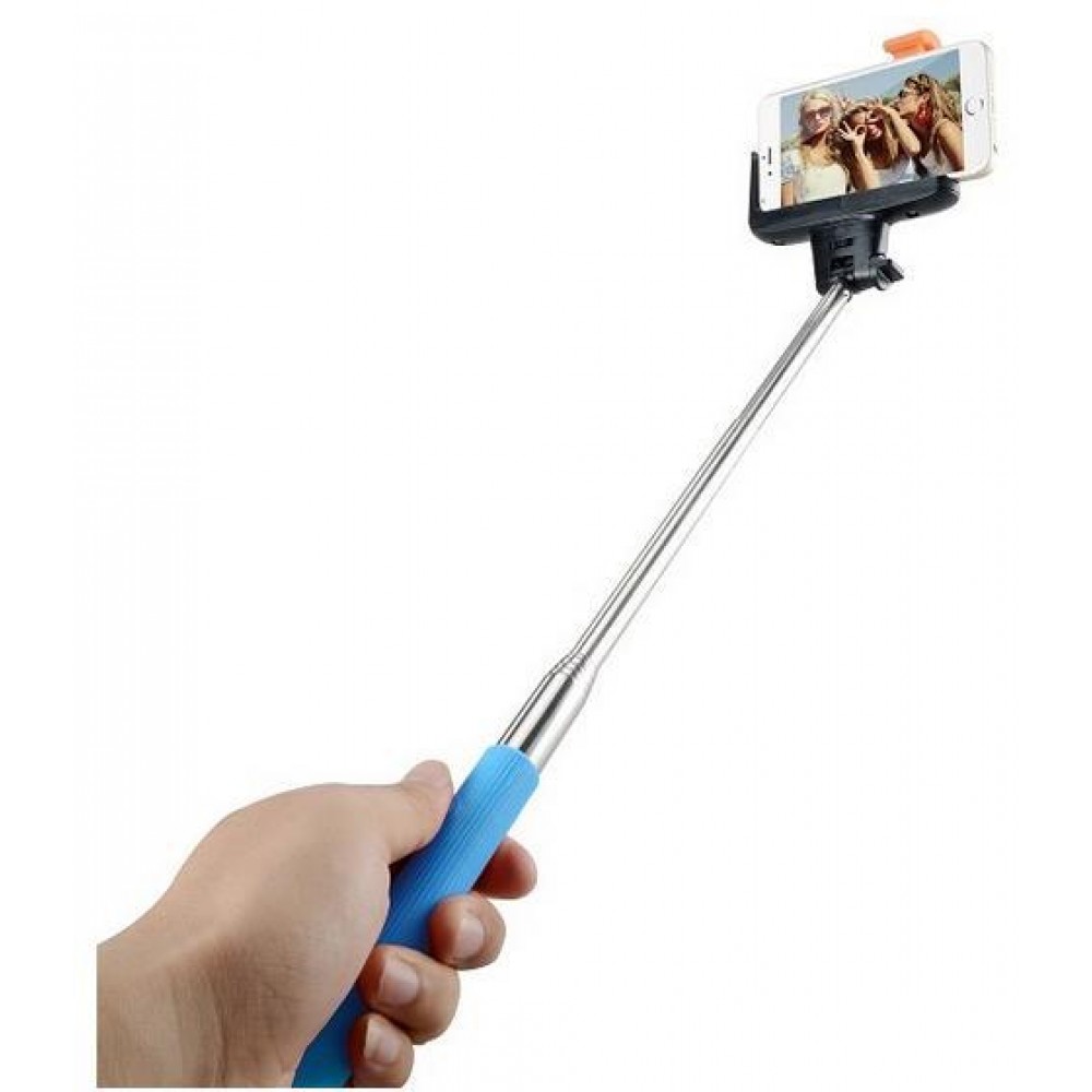 Универсальный беспроводной селфи стик I-MEE Rolipod Selfie Wireless Ctrl Shutter Blue