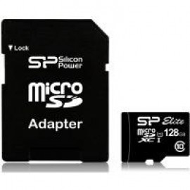 Карта памяти Silicon Power microSDXC 128 GB Class 10 UHS-I Elite + ad