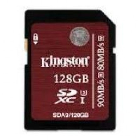 Карта памяти Kingston SDXC 128 GB Ultimate UHS-I U3 (R90, W80MB/s)