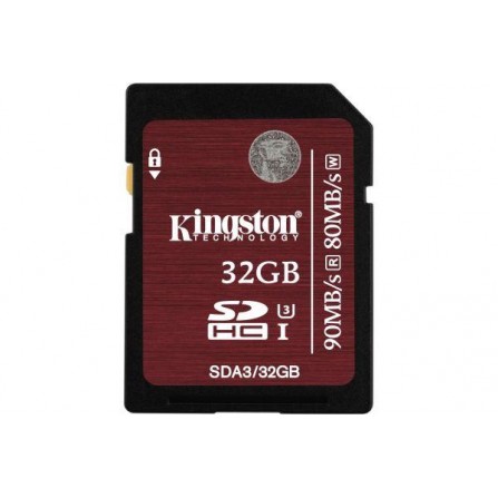 Карта памяти Kingston SDHC 32 GB Ultimate UHS-I U3 (R90, W80MB/s)