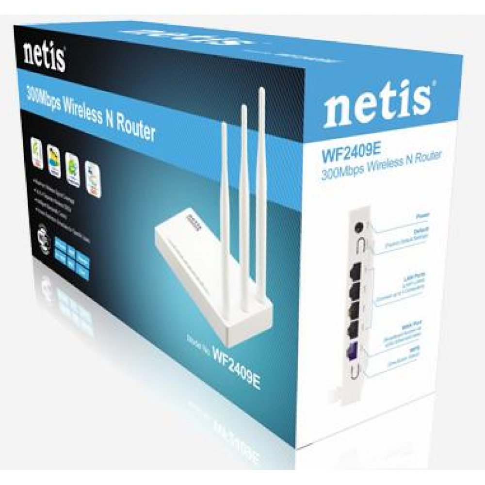Беспроводной маршрутизатор Netis WF2409E 300Mbps Wireless N Router (3-Antenna)