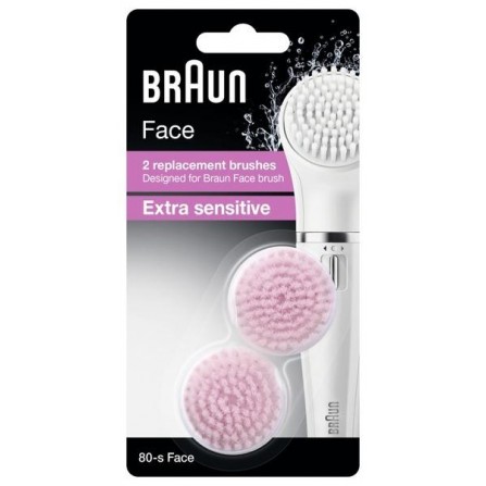 Сменная щеточка для чувствительной кожи Braun 80s Face 2шт