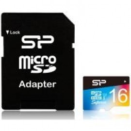 Карта памяти Silicon Power microSDHC 16 GB UHS-I Superior COLOR + ad