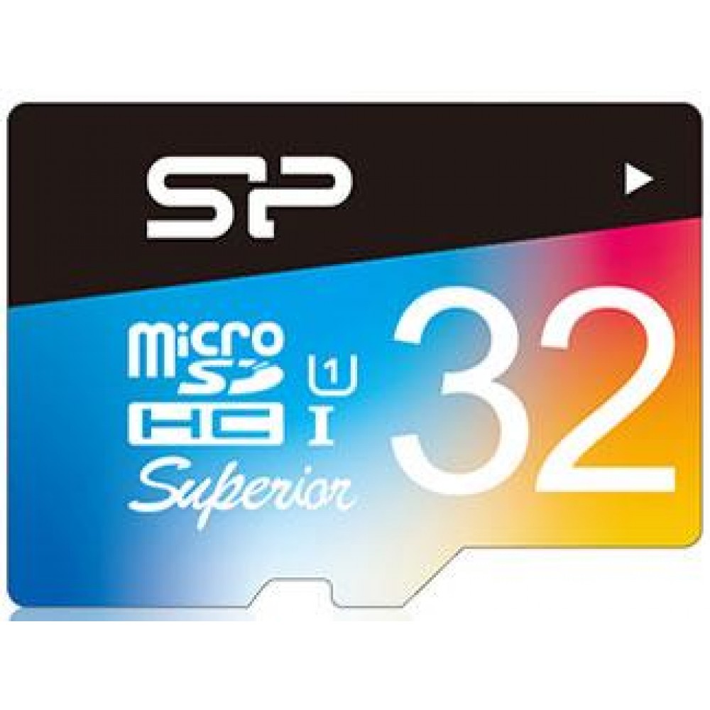 Карта памяти Silicon Power microSDHC 32 GB UHS-I Superior COLOR + ad