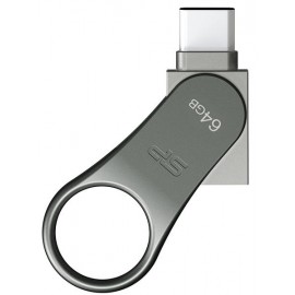 Flash Drive Silicon Power Mobile C80 64 GB USB 3.0, Type-C, Silver