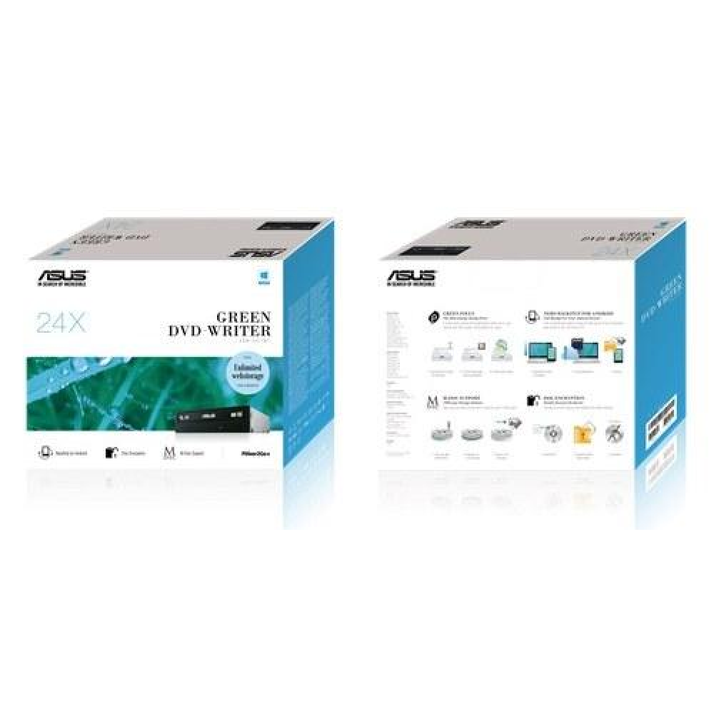 Оптический привод Asus DRW-24F1MT/BLK/B/AS SATA Black Bulk