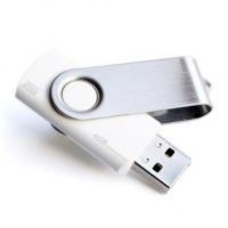 Flash Drive No Logo Goodram TWISTER 4 GB bulk WHITE