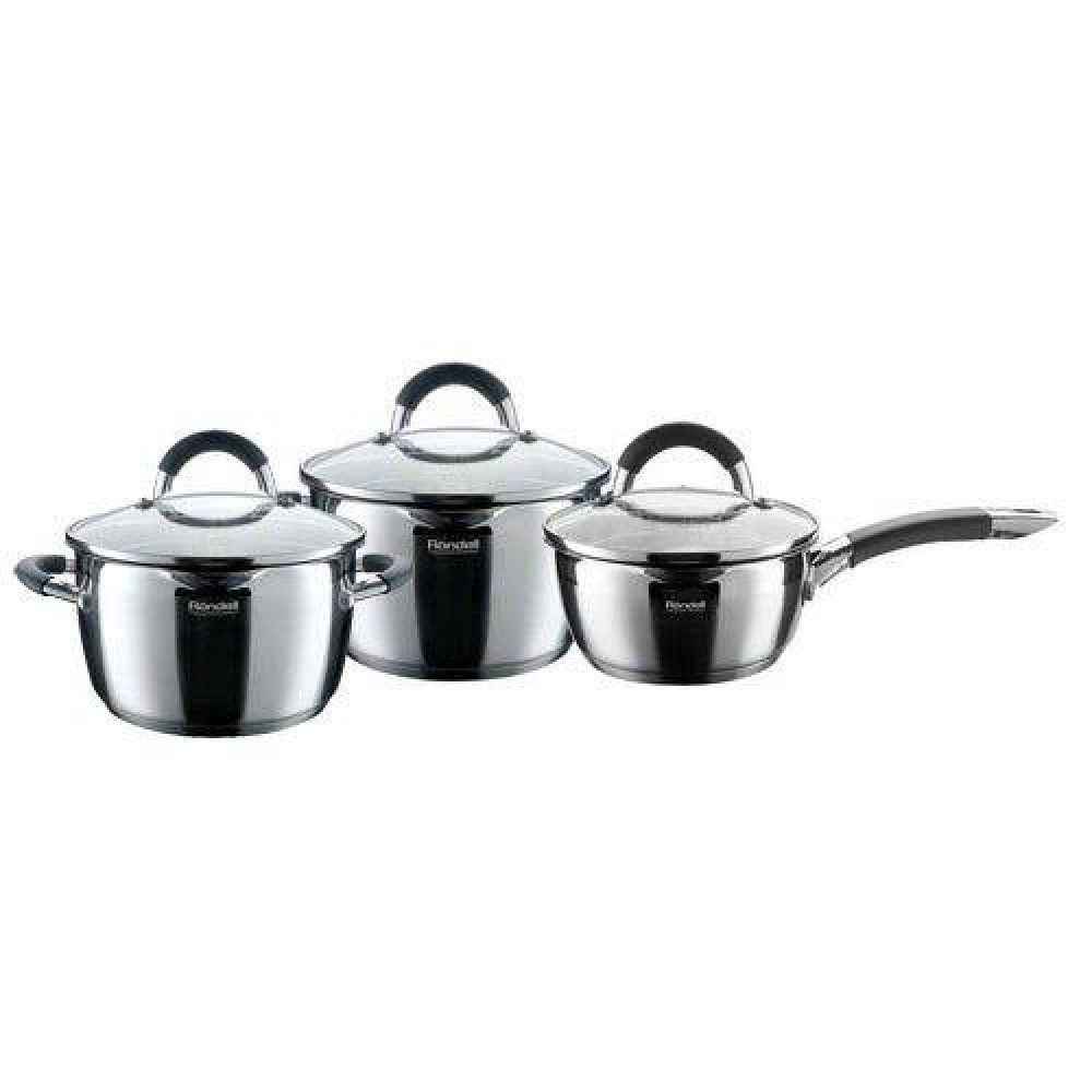 Кастрюля RONDELL RDS-384 FLAMME (6,5 л) 26 см, нержавеющая сталь, с крышкой