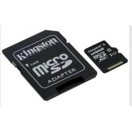 Карта памяти Kingston microSDXC 128 Gb UHS-I+adapter U1 (R45, W10MB/s)