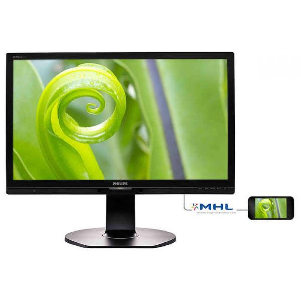 LED-монитор Philips 23.8" 241P6QPJES/00 IPS DP HDMI USB Pivot MM Silve