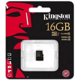 Карта памяти Kingston microSDHC 16 Gb UHS-I no ad U1 (R90, W45MB/s)