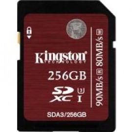 Kарта памяти Kingston SDXC 256 GB Ultimate UHS-I U3 (R90, W80MB/s)