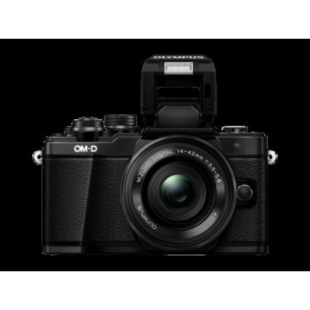 Цифровая системная фотокамера Olympus E-M10 mark II Pancake Zoom 14-42 Kit black/black
