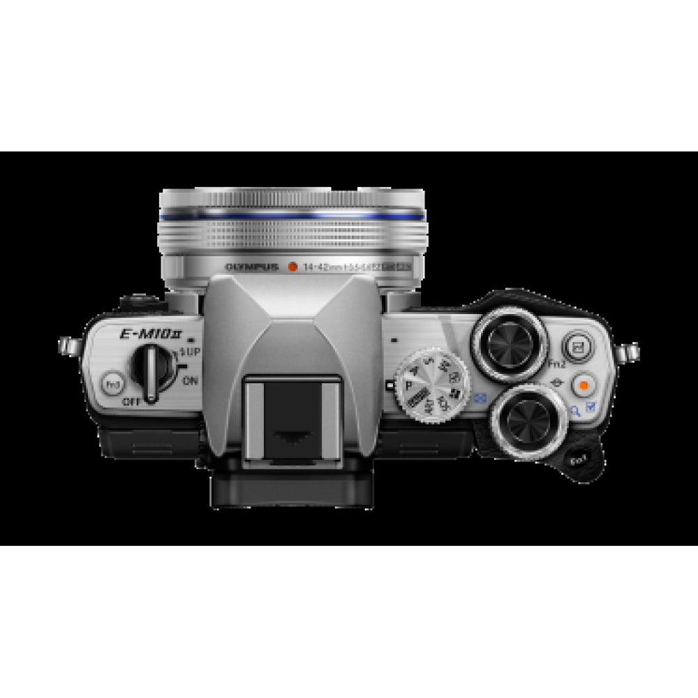 Цифровая системная фотокамера Olympus E-M10 mark II Pancake Zoom 14-42 Kit silver/silver