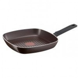 Сковорода Tefal A6504015 Plus 26х26 см, гриль, алюминий, без крышки