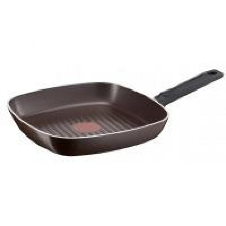 Сковорода Tefal A6504015 Plus 26х26 см, гриль, алюминий, без крышки