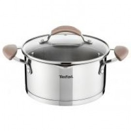 Кастрюля Tefal E8314614 Inspiration 5.1л, нержавеющая сталь, с крышкой