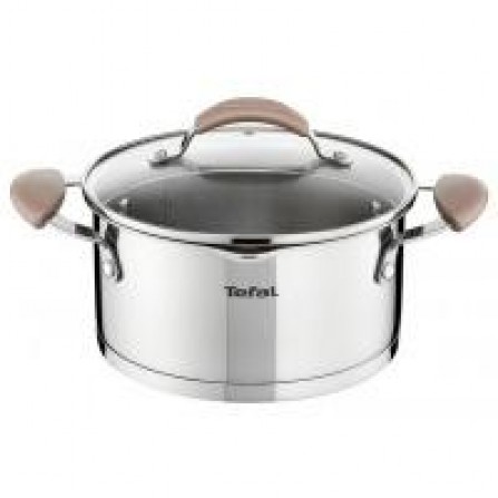 Кастрюля Tefal E8314614 Inspiration 5.1л, нержавеющая сталь, с крышкой