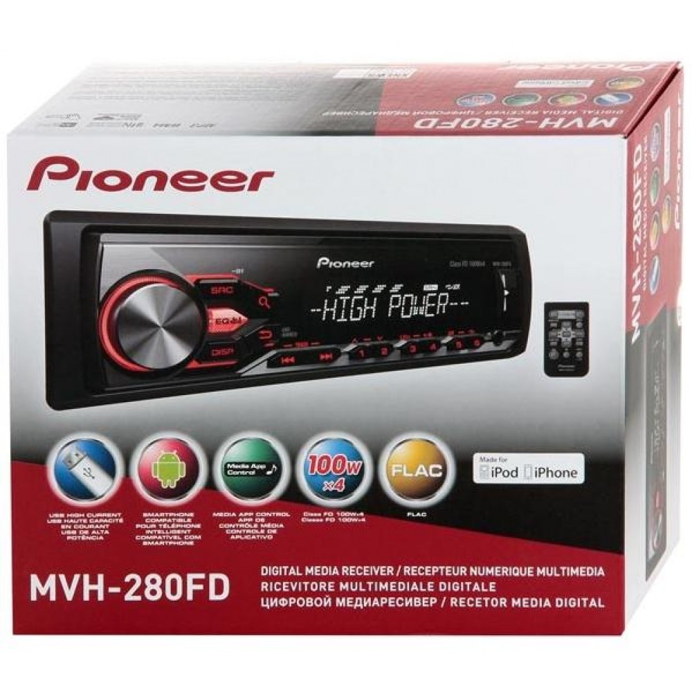 Автомагнитола Pioneer MVH-280FD